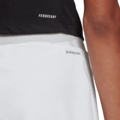 Adidas Women's Club Skirt (White/Grey) -Racquet Guys Sports GH7221 6 APPAREL On Model Detail View 1 transparent