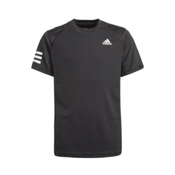Adidas Boys Club 3 Stripes Top (Black/White)