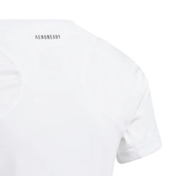Adidas Girls Club Top (White/Grey) -Racquet Guys Sports GK8186 APP photo detail 1 white