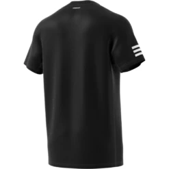 Adidas Men's 3 Stripes Club Top (Black) -Racquet Guys Sports GL5403 APP virtual back white