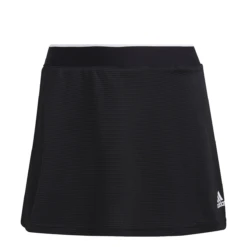 Adidas Women's Club Skirt (Black/White) -Racquet Guys Sports GL5480 APP photo front white