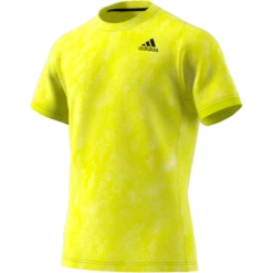 Adidas Men's FreeLift Primeblue Printed Top (Yellow) -Racquet Guys Sports GQ2221 APP virtual standard white