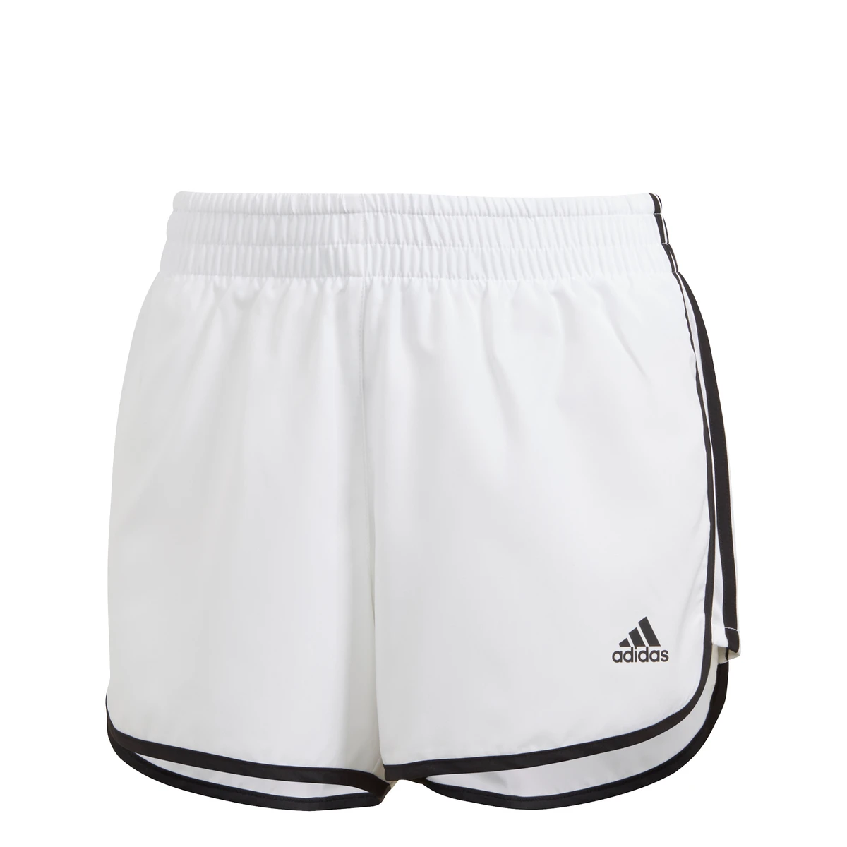 Adidas Women's Marathon 4-Inch Shorts (White/Black) 6 Adidas Women's Marathon 4-Inch Shorts (White/Black) - Image 6