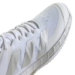 Adidas Adizero Ubersonic 4 Women's Tennis Shoe (White/Silver/Grey) -Racquet Guys Sports GW2513 10 FOOTWEAR Photography DetailView3 white