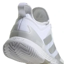Adidas Adizero Ubersonic 4 Women's Tennis Shoe (White/Silver/Grey) -Racquet Guys Sports GW2513 9 FOOTWEAR Photography DetailView2 white