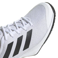 Adidas CourtFlash Men's Tennis Shoe (White/Black) -Racquet Guys Sports GW2518 8 FOOTWEAR Photography DetailView1 white