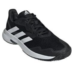 Adidas CourtJam Control Men's Tennis Shoe (Core Black/Cloud White) -Racquet Guys Sports GW2554 6
