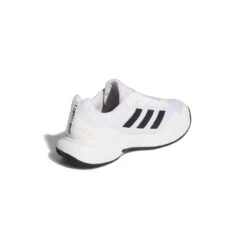 Adidas GameCourt 2 Men's Tennis Shoe (White/Black) 13 Adidas GameCourt 2 Men's Tennis Shoe (White/Black) -Racquet Guys Sports GW2991 7 FOOTWEAR Photography BackLateralTopView white