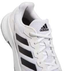 Adidas GameCourt 2 Men's Tennis Shoe (White/Black) 14 Adidas GameCourt 2 Men's Tennis Shoe (White/Black) -Racquet Guys Sports GW2991 8 FOOTWEAR Photography DetailView1 white
