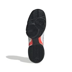 Adidas Barricade Junior Tennis Shoe (White/Black/Red) -Racquet Guys Sports GW2996 4 FOOTWEAR Photography BottomView white