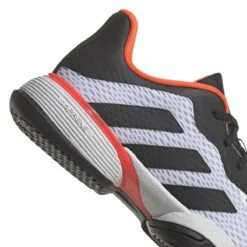 Adidas Barricade Junior Tennis Shoe (White/Black/Red) -Racquet Guys Sports GW2996 8 FOOTWEAR Photography DetailView1 white