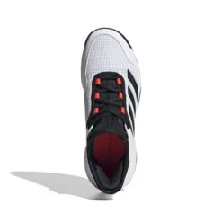 Adidas Ubersonic 4 Junior Tennis Shoe (White/Black/Red) -Racquet Guys Sports GW2997 3 FOOTWEAR Photography TopPortraitView white