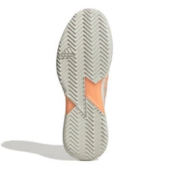 Adidas Adizero Ubersonic 4 Parley Men's Tennis Shoes (White/Beam Orange) -Racquet Guys Sports GX9623 4 FOOTWEAR Photography BottomView white
