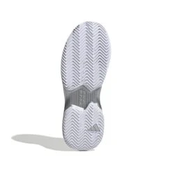 Adidas CourtJam Control Women's Tennis Shoe (White/Silver) -Racquet Guys Sports GY1334 4 FOOTWEAR Photography BottomView white