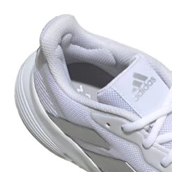 Adidas CourtJam Control Women's Tennis Shoe (White/Silver) -Racquet Guys Sports GY1334 9 FOOTWEAR Photography DetailView2 white