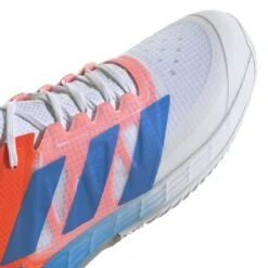Adidas Adizero Ubersonic 4 Men's Tennis Shoe (White/Blue/Red) -Racquet Guys Sports GY3317 8 FOOTWEAR Photography DetailView1 white