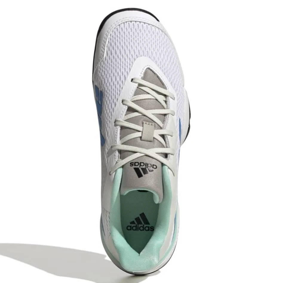 Adidas Barricade Junior Tennis Shoe (White/Blue) 2 Adidas Barricade Junior Tennis Shoe (White/Blue) - Image 2