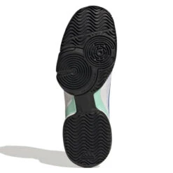 Adidas Barricade Junior Tennis Shoe (White/Blue) 9 Adidas Barricade Junior Tennis Shoe (White/Blue) -Racquet Guys Sports GY4017 3 FOOTWEAR Photography BottomView white