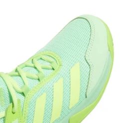Adidas Ubersonic 4 Junior Tennis Shoe (Beam Green/Signal Green) -Racquet Guys Sports GY4019 9 FOOTWEAR Photography DetailView2 white