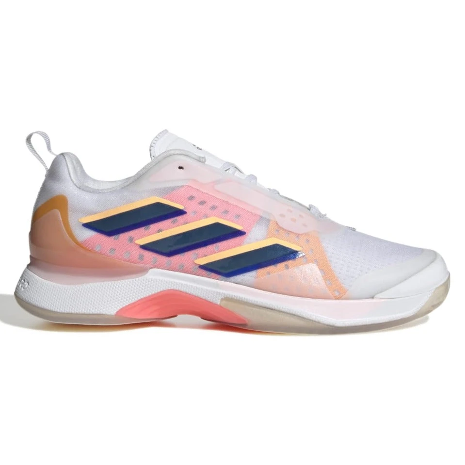 Adidas Avacourt Women's Tennis Shoe (White/Indigo/Orange) 1 Adidas Avacourt Women's Tennis Shoe (White/Indigo/Orange)