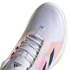 Adidas Avacourt Women's Tennis Shoe (White/Indigo/Orange) 14 Adidas Avacourt Women's Tennis Shoe (White/Indigo/Orange) -Racquet Guys Sports GZ0690 8 FOOTWEAR Photography DetailView1 white