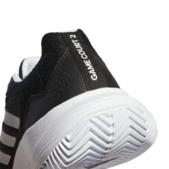 Adidas GameCourt 2 Women's Tennis Shoe (Black/White) -Racquet Guys Sports GZ0694 9 FOOTWEAR Photography DetailView2 white