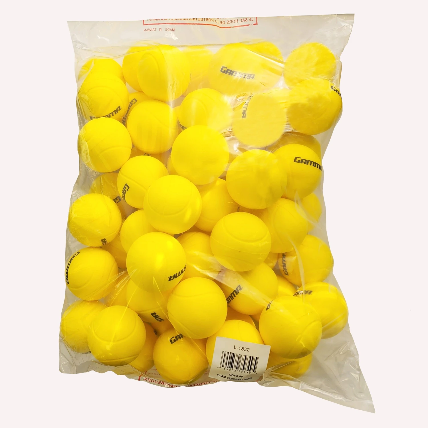 Gamma Foam Tennis Balls (60 Pack, Yellow) 2 Gamma Foam Tennis Balls (60 Pack, Yellow) - Image 2
