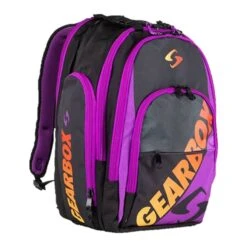 Gearbox Backpack - Court (Purple Accent With Red/Yellow Gradient)