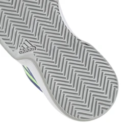 Adidas CourtJam XJ Junior Tennis Shoe (Blue/Neon Green) -Racquet Guys Sports H68132 FTW photo detail 2 white