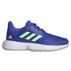 Adidas CourtJam XJ Junior Tennis Shoe (Blue/Neon Green)