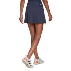 Adidas Women's Club Skirt (Shadow Navy/Wonder Mauve) -Racquet Guys Sports HE2975 APP on model back white