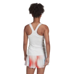 Adidas Women's Tennis Y-Tank Top (White) 10 Adidas Women's Tennis Y-Tank Top (White) -Racquet Guys Sports HF0842 APP on model back white