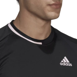 Adidas Men's US Series Top (Black) 9 Adidas Men's US Series Top (Black) -Racquet Guys Sports HH9472 8 APPAREL OnModel DetailView1 transparent