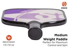 ONIX Evoke Pro Composite (Purple) -Racquet Guys Sports HKZ1131 PUR MediumWeight