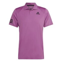 Adidas Men's Club 3 Stripes Polo (Semi Pulse Lilac)