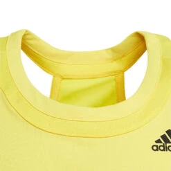 Adidas Girl's Club Tank Top (Beam Yellow) 7 Adidas Girl's Club Tank Top (Beam Yellow) -Racquet Guys Sports HN6304 6 APPAREL Photography DetailView3 transparent