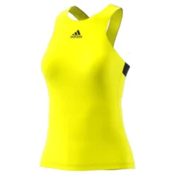 Adidas Women's Y-Tank Top (Beam Yellow/Black) -Racquet Guys Sports HP0721 1 APPAREL 3D Rendering StandardView white
