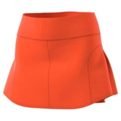 Adidas Women's Match Skirt (Impact Orange) -Racquet Guys Sports HP0724 1 APPAREL 3D Rendering StandardView white