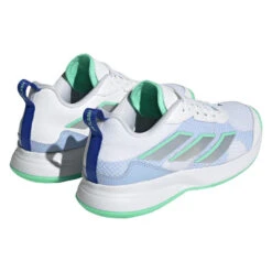 Adidas AvaFlash Women's Tennis Shoe (White/Blue) -Racquet Guys Sports HP5272 7 FOOTWEAR Photography BackLateralTopView transparent 1