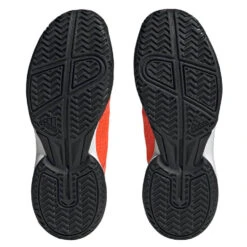 Adidas Ubersonic 4 Junior Tennis Shoe (Red) -Racquet Guys Sports HP9698 4 FOOTWEAR Photography BottomView transparent