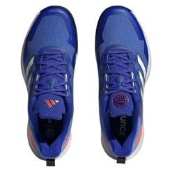 Adidas Defiant Speed Men's Tennis Shoe (Blue/White) 14 Adidas Defiant Speed Men's Tennis Shoe (Blue/White) -Racquet Guys Sports HQ8455 3 FOOTWEAR Photography TopPortraitView transparent