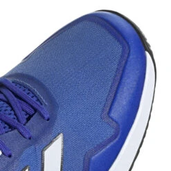 Adidas Defiant Speed Men's Tennis Shoe (Blue/White) 16 Adidas Defiant Speed Men's Tennis Shoe (Blue/White) -Racquet Guys Sports HQ8455 9 FOOTWEAR Photography DetailView2 transparent