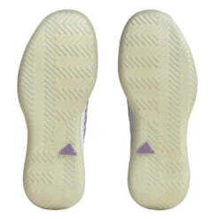 Adidas Defiant Speed Women's Tennis Shoe (White) -Racquet Guys Sports HQ8459 4 FOOTWEAR Photography BottomView transparent