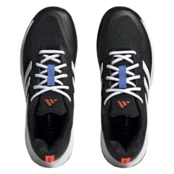 Adidas GameCourt 2 Men's Tennis Shoe (Black/White) -Racquet Guys Sports HQ8478 3 FOOTWEAR Photography TopPortraitView transparent