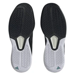 Adidas Courtflash Speed Men's Tennis Shoe (Black/White) -Racquet Guys Sports HQ8482 4 FOOTWEAR Photography BottomView transparent