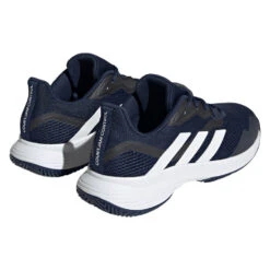 Adidas CourtJam Control Men's Tennis Shoe (Navy/White) 11 Adidas CourtJam Control Men's Tennis Shoe (Navy/White) -Racquet Guys Sports HQ8808 7 FOOTWEAR Photography BackLateralTopView transparent