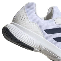 Adidas GameCourt 2 Men's Tennis Shoe (White/Navy) -Racquet Guys Sports HQ8809 8 FOOTWEAR Photography DetailView1 transparent