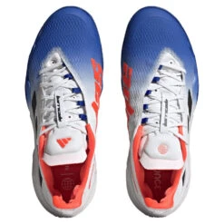 Adidas Barricade Men's Tennis Shoe (Blue/Black) -Racquet Guys Sports HQ8917 3 FOOTWEAR Photography TopPortraitView transparent