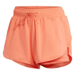Adidas Women's Club Shorts (Orange) 11 Adidas Women's Club Shorts (Orange) -Racquet Guys Sports HS1453 2 APPAREL Photography FrontCenterView transparent