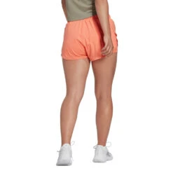 Adidas Women's Club Shorts (Orange) 10 Adidas Women's Club Shorts (Orange) -Racquet Guys Sports HS1453 4 APPAREL OnModel BackView transparent
